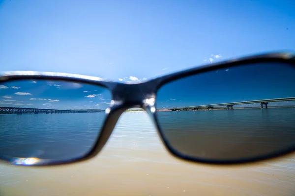 Brücken über die Gewässer des Missouri River, South Dakota, USA — Stockfoto