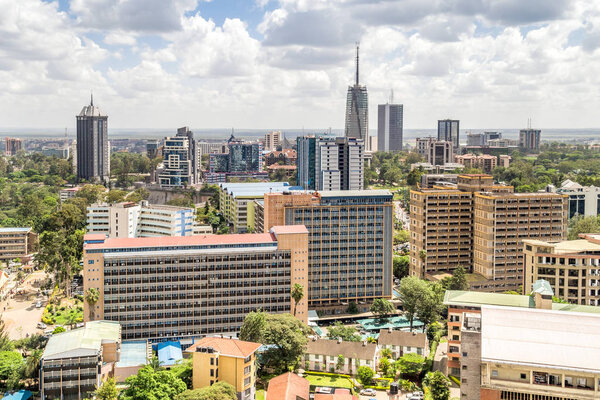 Nairobi downtown - capital city of Kenya