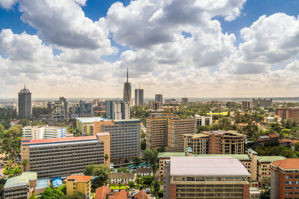 Найроби центр города - столица Кении
