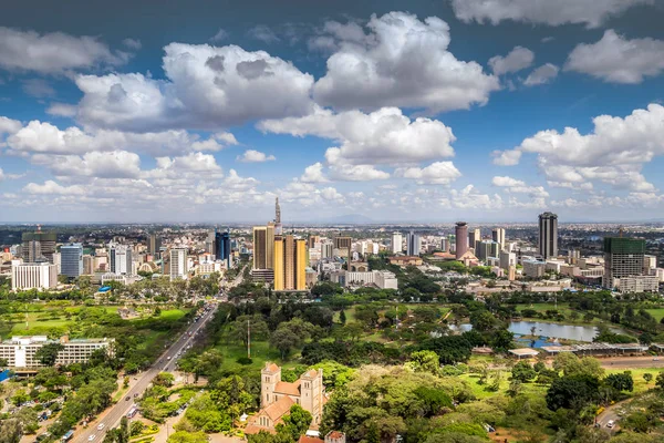 Nairobi centru - hlavního města Keni Stock Obrázky