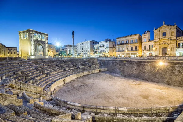Antico anfiteatro di Lecce — Foto Stock