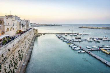 Güzel Otranto Adriyatik Denizi, Puglia, İtalya