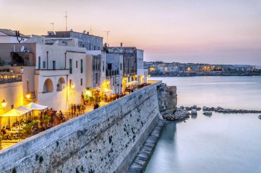 Güzel Otranto Adriyatik Denizi, Puglia, İtalya