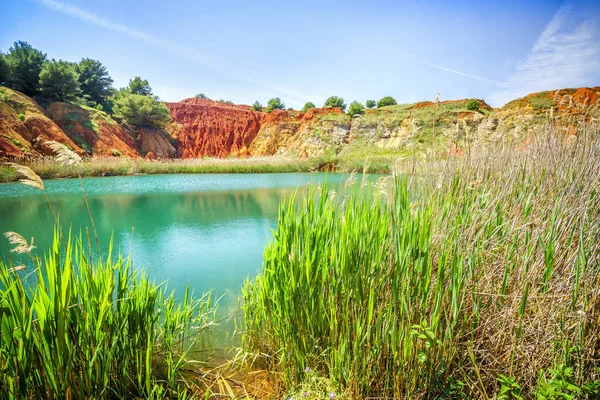 Bauxite Quarry Lake en Otranto, Italia —  Fotos de Stock