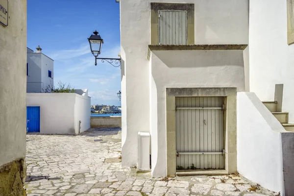 Acabamentos para construção em Otranto, Puglia, Italia — Fotografia de Stock