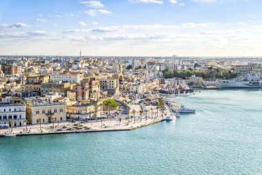 Brindisi, Puglia, İtalya Hava Panoraması