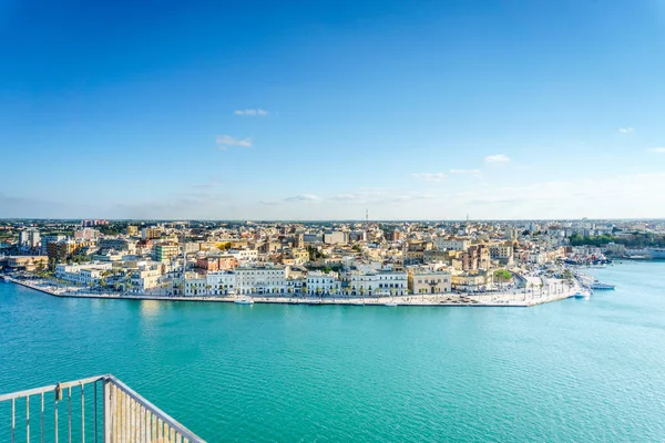 Panorama aereo di Brindisi, Puglia, Italia — Foto Stock