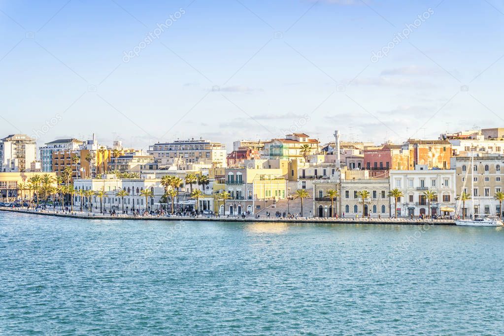 Aerial panorama of Brindisi, Puglia, Italy