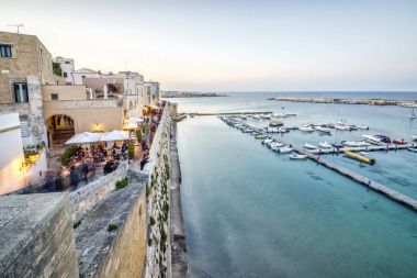 Güzel Otranto Adriyatik Denizi, İtalya