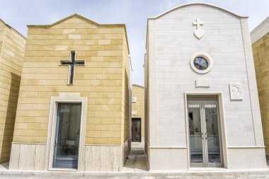 İtalya aile mezarları ile modern mezarlığı