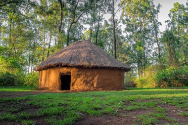 Geleneksel aşiret Kenya kırsal ev, Bomas, Kenya, Nairobi