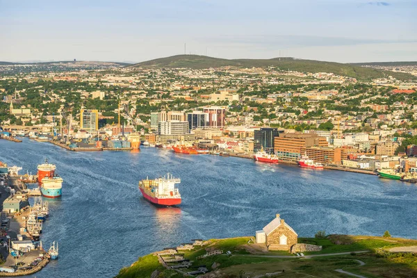 St. John 's cityscape, capital city of Newfoundland and Labrador , — стоковое фото