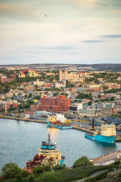 St. John 's cityscape, capital city of Newfoundland and Labrador , — стоковое фото