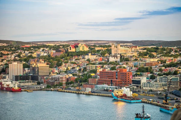 St. John 's cityscape, capital city of Newfoundland and Labrador , — стоковое фото