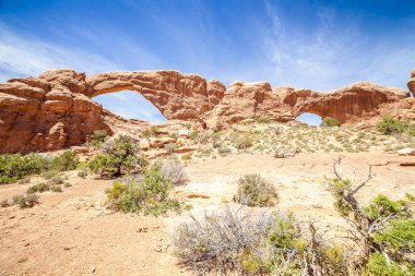 Güney ve Kuzey pencere Arches National Park, ABD