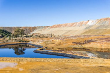 Çorak, endüstriyel manzarada Minas de Riotinto, İspanya