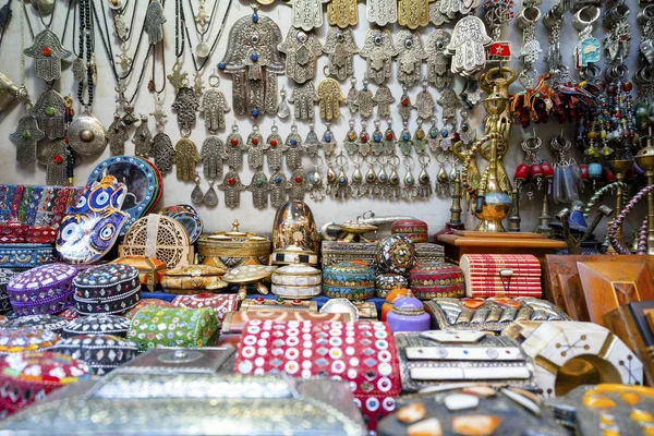 Mercado na cidade velha de Marrakech, Morroco — Fotografia de Stock