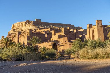 Killi kentin panoramik manzarası Ait Ben Haddou, Fas