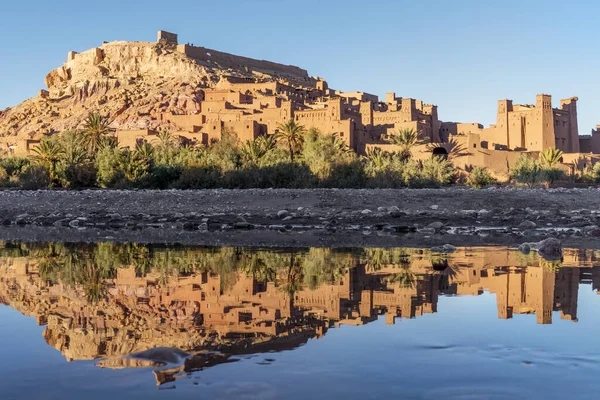 Πανοραμική θέα της πήλινης πόλης Ait Ben Haddou, Μαρόκο — Φωτογραφία Αρχείου