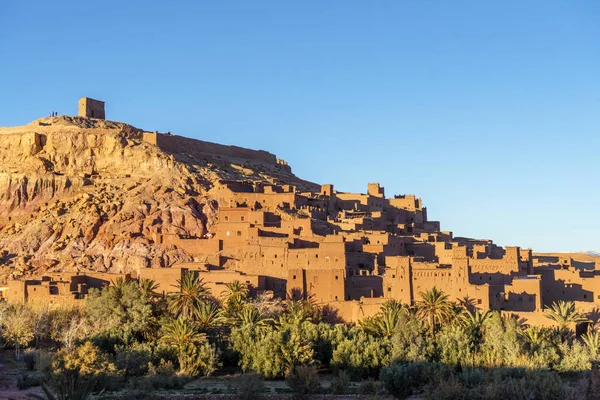 Πανοραμική θέα της πήλινης πόλης Ait Ben Haddou, Μαρόκο — Φωτογραφία Αρχείου