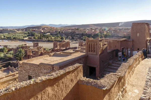 Vista panoramica della città di argilla Ait Ben Haddou, Marocco — Foto Stock