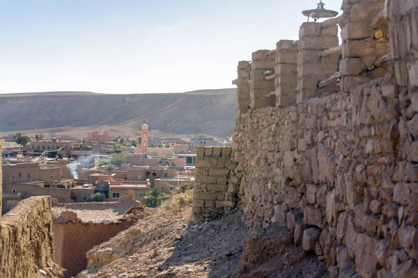 Πανοραμική θέα της πήλινης πόλης Ait Ben Haddou, Μαρόκο — Φωτογραφία Αρχείου