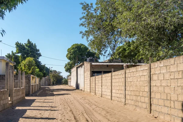 Maputo Mozambique May 2019 Sandy Road African Neighborhood Zimpeto Maputo — Stockfoto