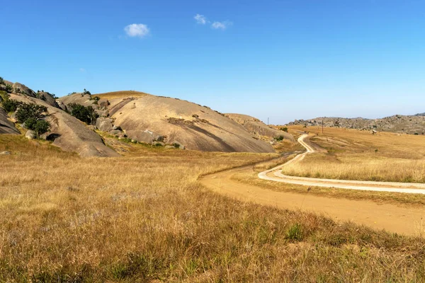 Schöne Hügelige Landschaft Des Kleinen Afrikanischen Landes Namens Swatini lizenzfreie Stockbilder