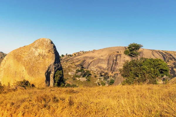 Beautiful, hilly landscape of small African country called Eswatini