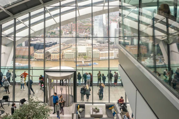 Londres Reino Unido Setembro 2019 Atração Turística Sky Garden Oferece — Fotografia de Stock