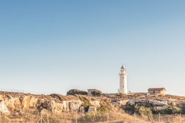 Deniz feneri Pafos görünümü.
