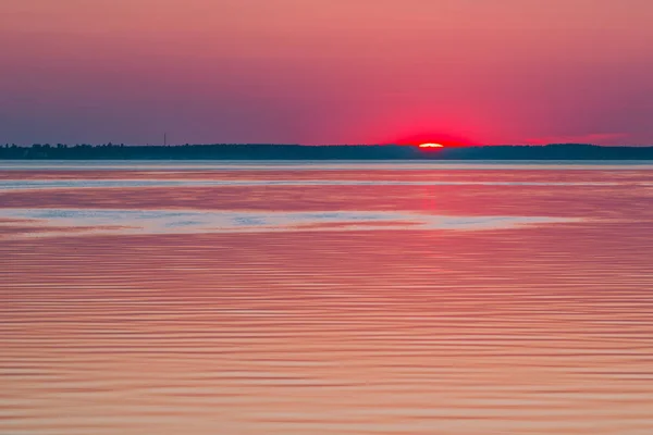 Sunset on the Dnieper. — Stock Photo, Image