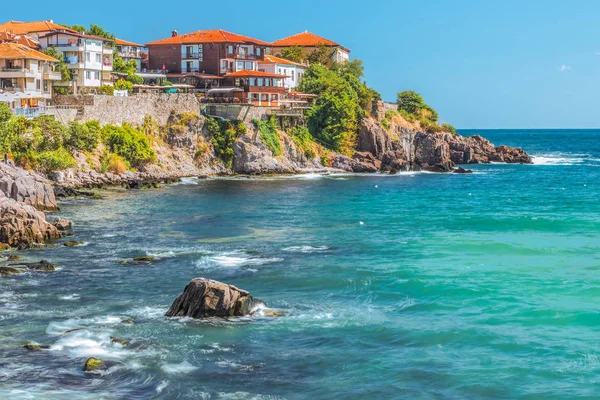 Matin sur la mer Noire à Sozopol, Bulgarie . — Photo