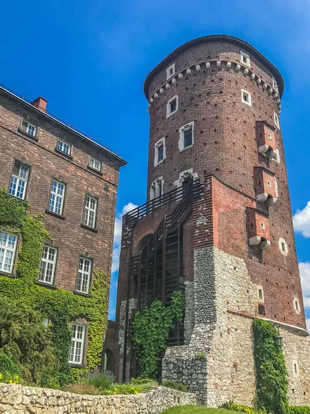 Fragment of the Royal Wawel Castle in Krakow, Poland. — Stock Photo, Image