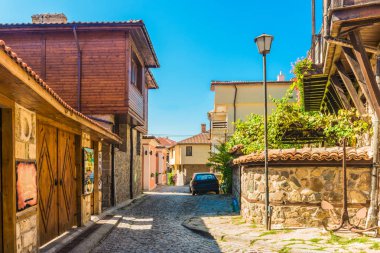 Geleneksel Sozopol, Bulgaristan eski şehirde bina.