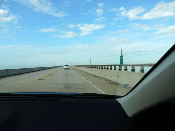 Guidare Attraverso Highway Key West — Foto Stock