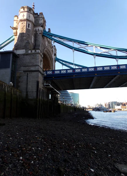 Londons Iconic Tower Bridge Über Die Themse England Großbritannien — Stockfoto