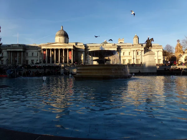 National Gallery Trafalgar Square London England United Kingdom — Stock fotografie