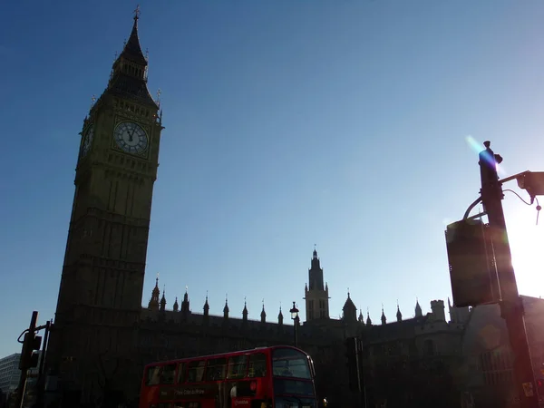 Big Ben Houses Parliament City London England Egyesült Királyság — Stock Fotó