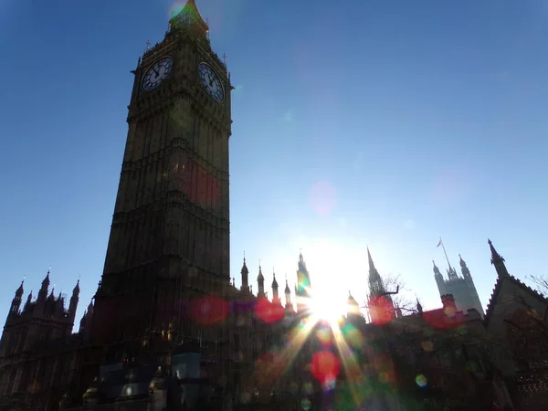 Big Ben Houses Parliament City London Αγγλία Ηνωμένο Βασίλειο — Φωτογραφία Αρχείου