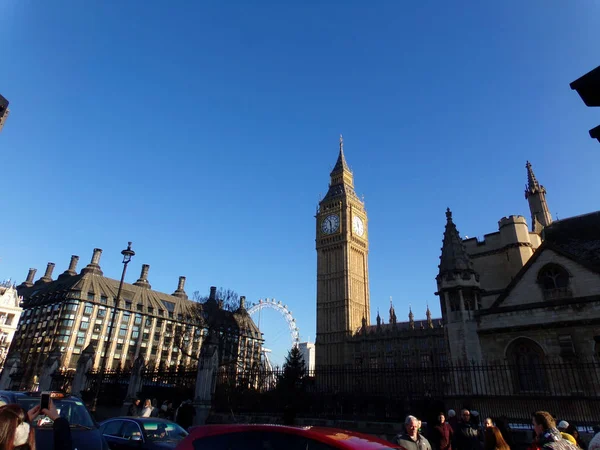 Big Ben Houses Parliament City London Αγγλία Ηνωμένο Βασίλειο — Φωτογραφία Αρχείου