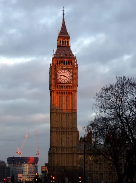 Биг Бен Здания Парламента Лондоне Англия Великобритания — стоковое фото