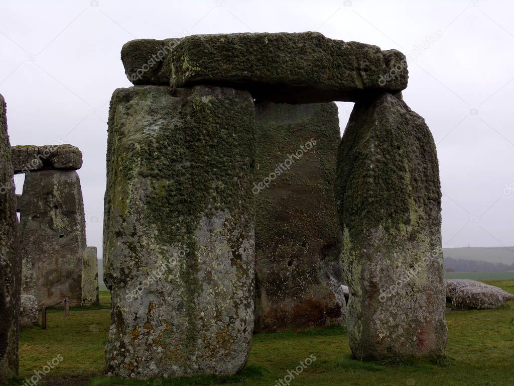 Stonehenge - Prehistoric Monument on Salisbury Plain in Wiltshire, England, UK