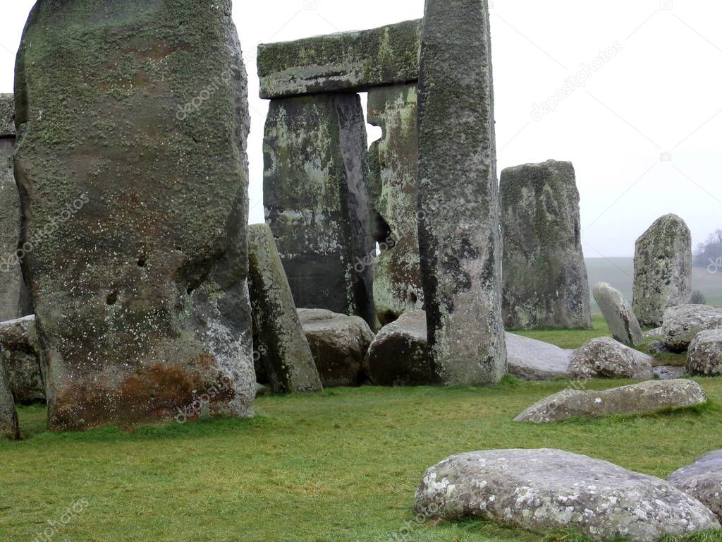 Stonehenge - Prehistoric Monument on Salisbury Plain in Wiltshire, England, UK