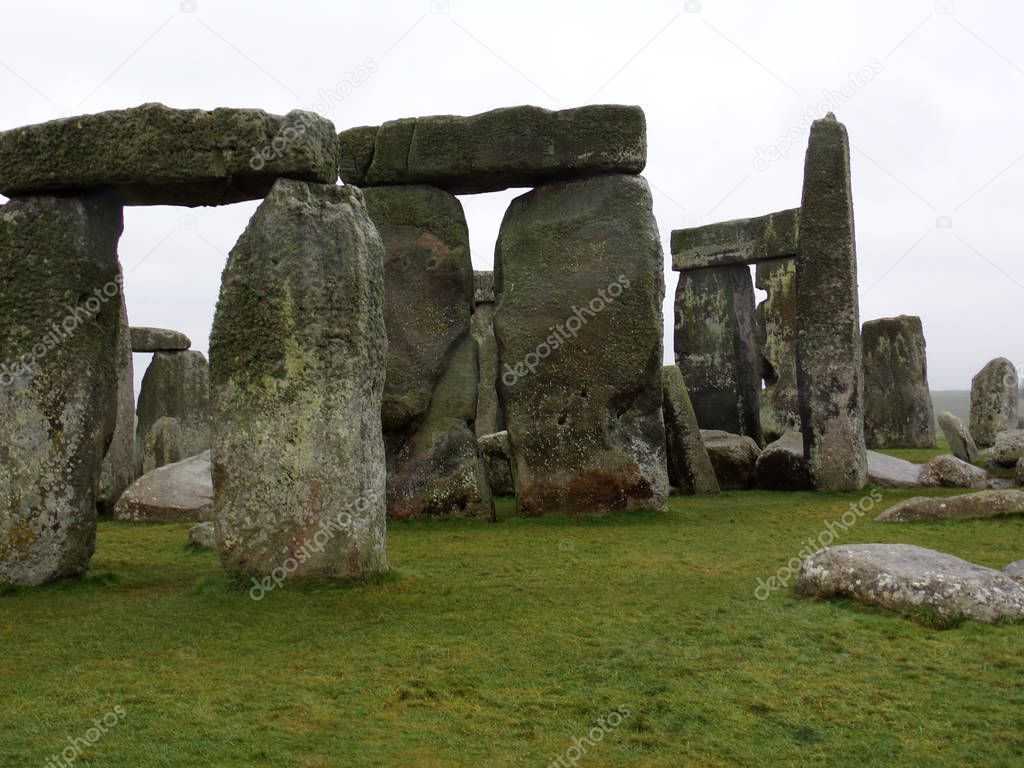 Stonehenge - Prehistoric Monument on Salisbury Plain in Wiltshire, England, UK