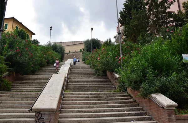 Passos Vittor Pisani Que Levam Entrada Dos Museus Vaticano — Fotografia de Stock