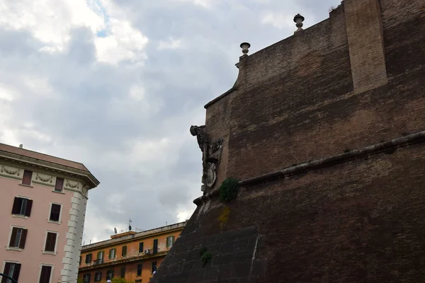 Viale Vaticano Vatikánvárost Körülvevő Fal — Stock Fotó