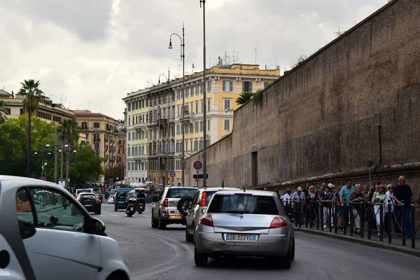 Viale Vaticano Wall Surrounding Vatican City — Stock Photo, Image