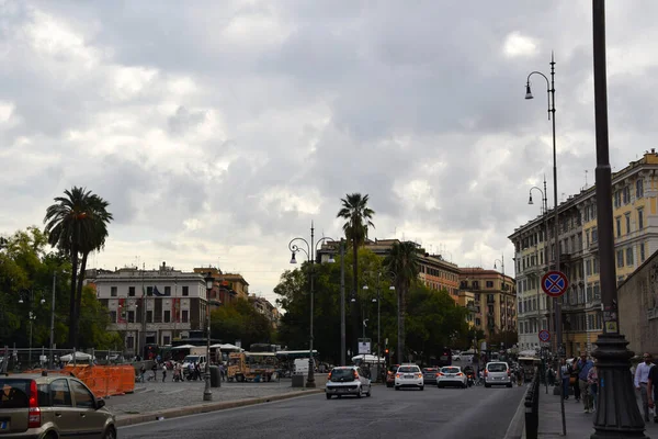 Aluguel Mesas Cadeiras Roma Italia — Fotografia de Stock