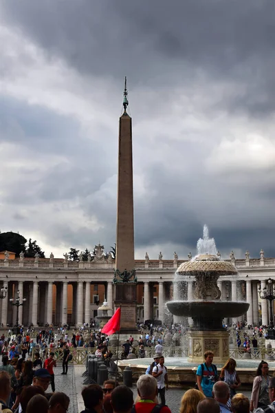 Piazza San Pietro Obelisco Piazza San Pietro Citt Del Vaticano — Stock Fotó